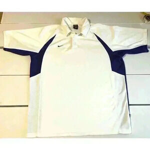 Vintage Y2K NIKE dri fit Waffle Polo Shirt Men's XL purple Golf Tennis 90s Style